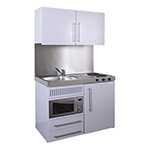 Eyeline Silver Mini Kitchen with Wall Cupboards